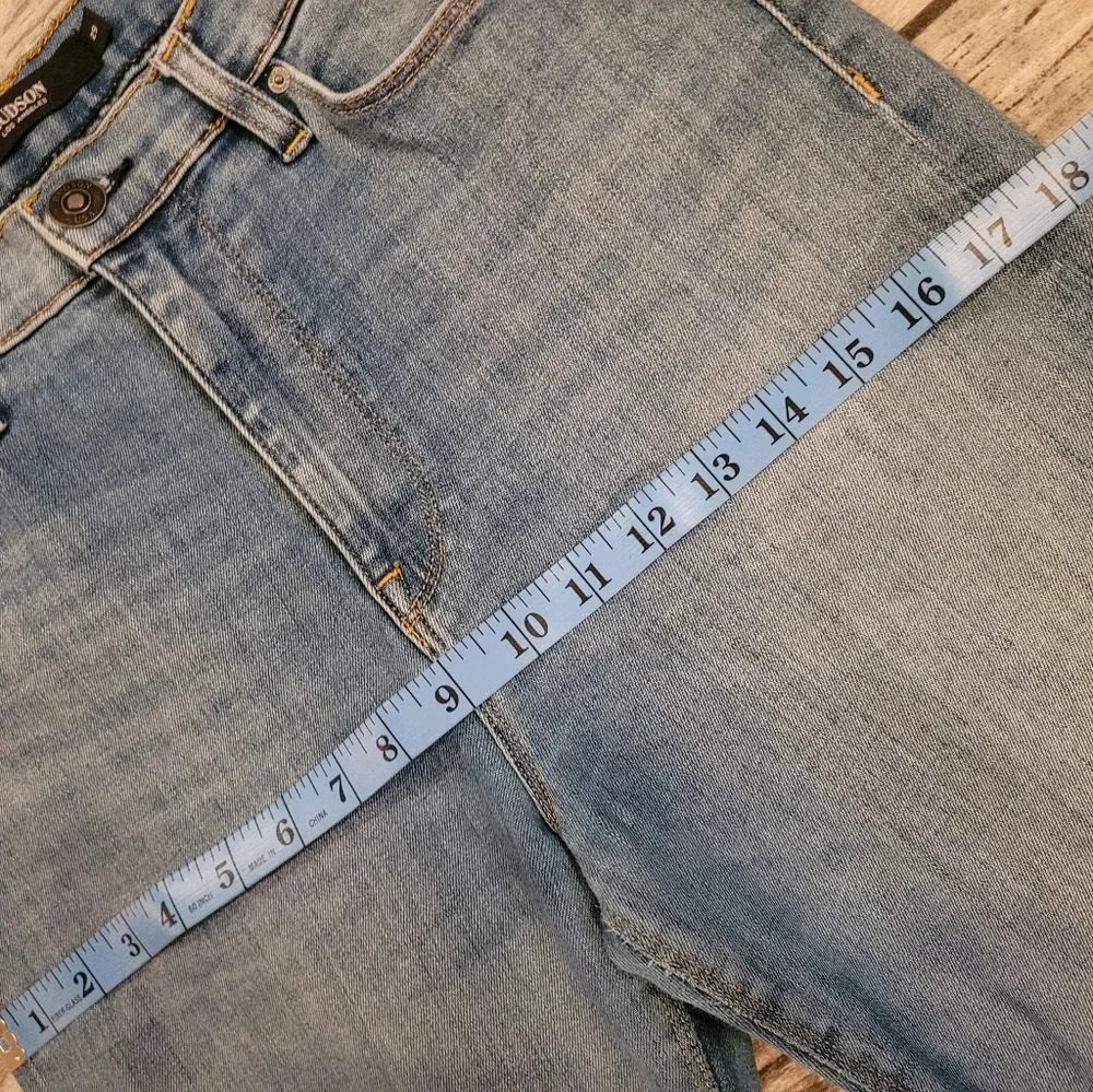 HUDSON jeans Women's 29 Barbara straight leg distressed medium blue wash casual - Picture 10 of 12